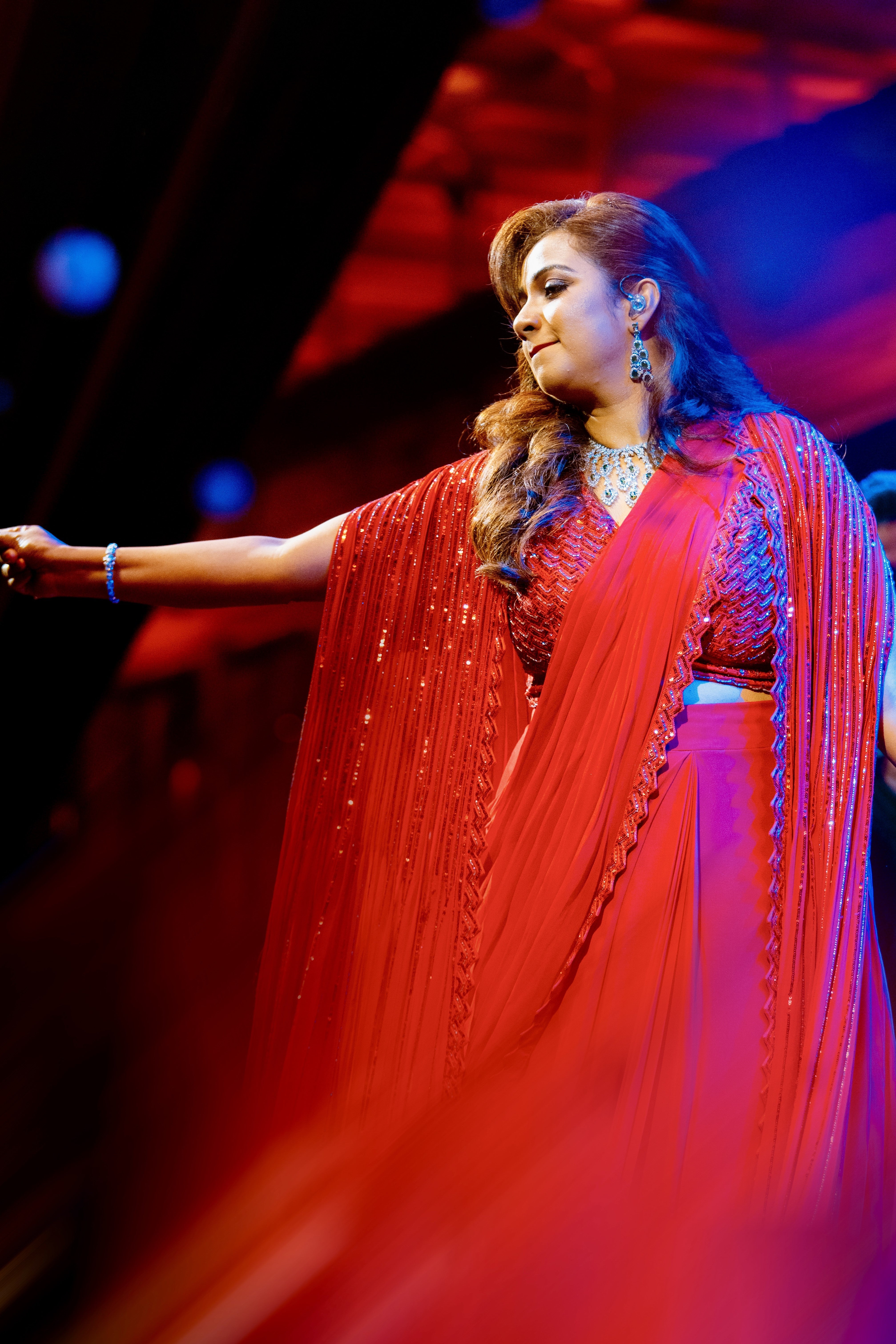 Designer Indo-Western Drape Saree - Shreya Ghoshal Choice