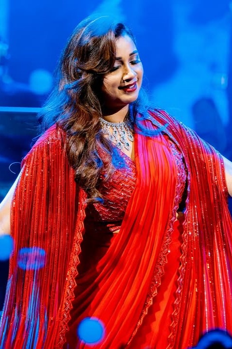 Designer Indo-Western Drape Saree - Shreya Ghoshal Choice