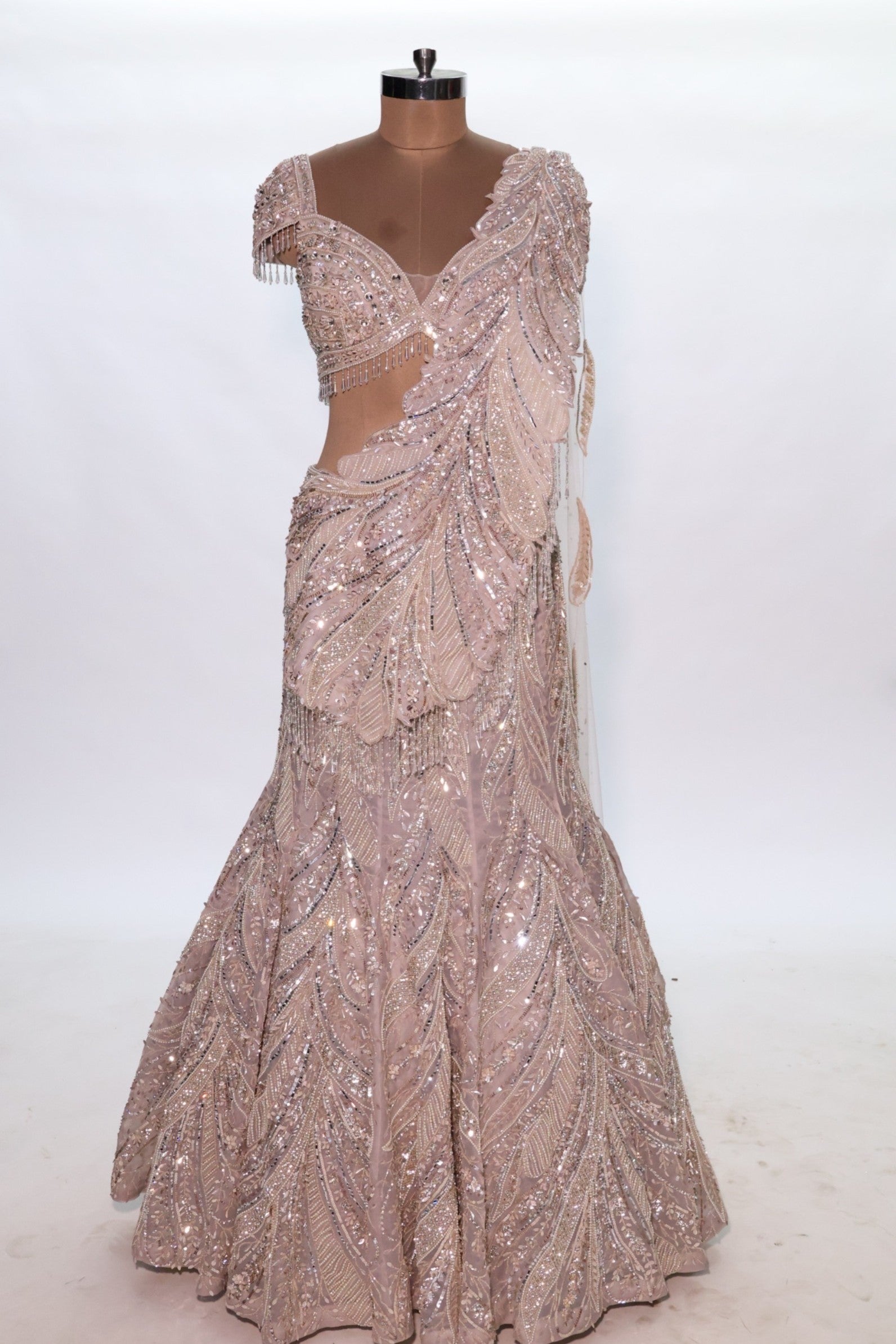 Designer Heavy Embroidered Sequin Work Lehenga Choli - Isha Malviya's Choice