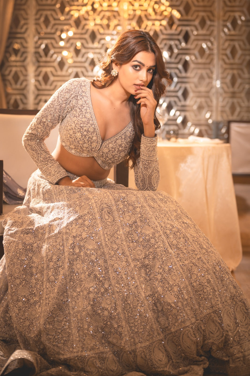 Designer Chikankari Lehenga Choli  - Vidhi Yadav's Choice