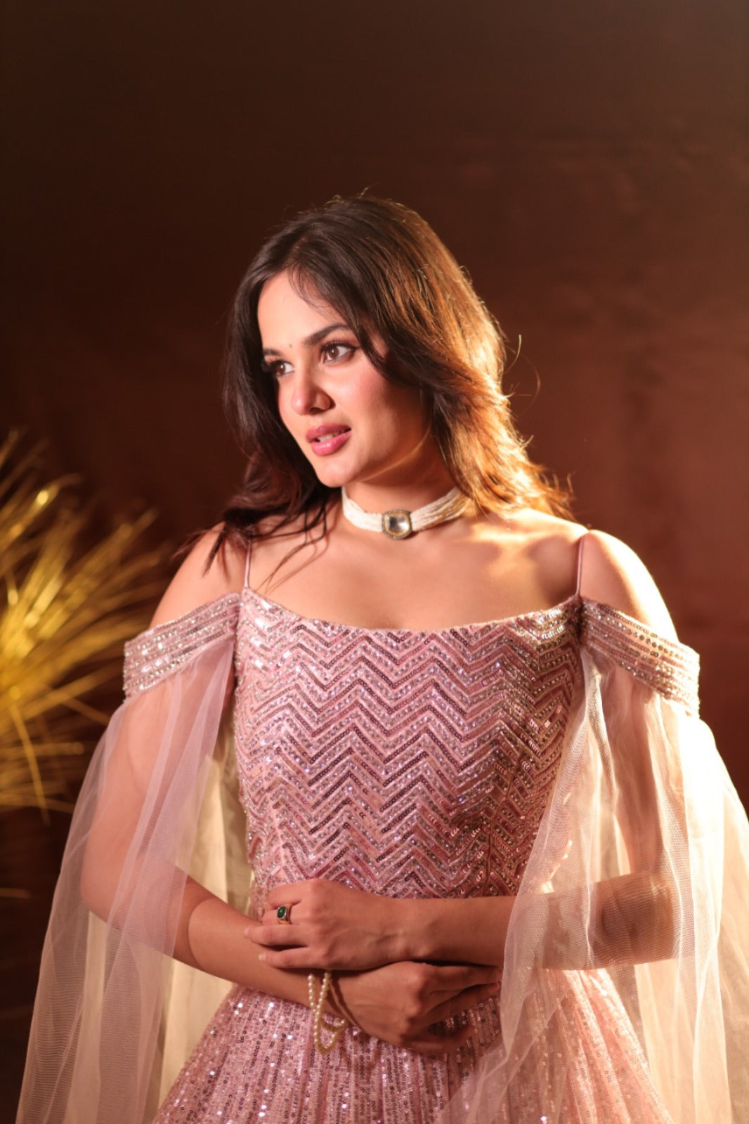 Shimmery Sequins Embellished Lehenga Choli -  Shraddha Arya's Choice