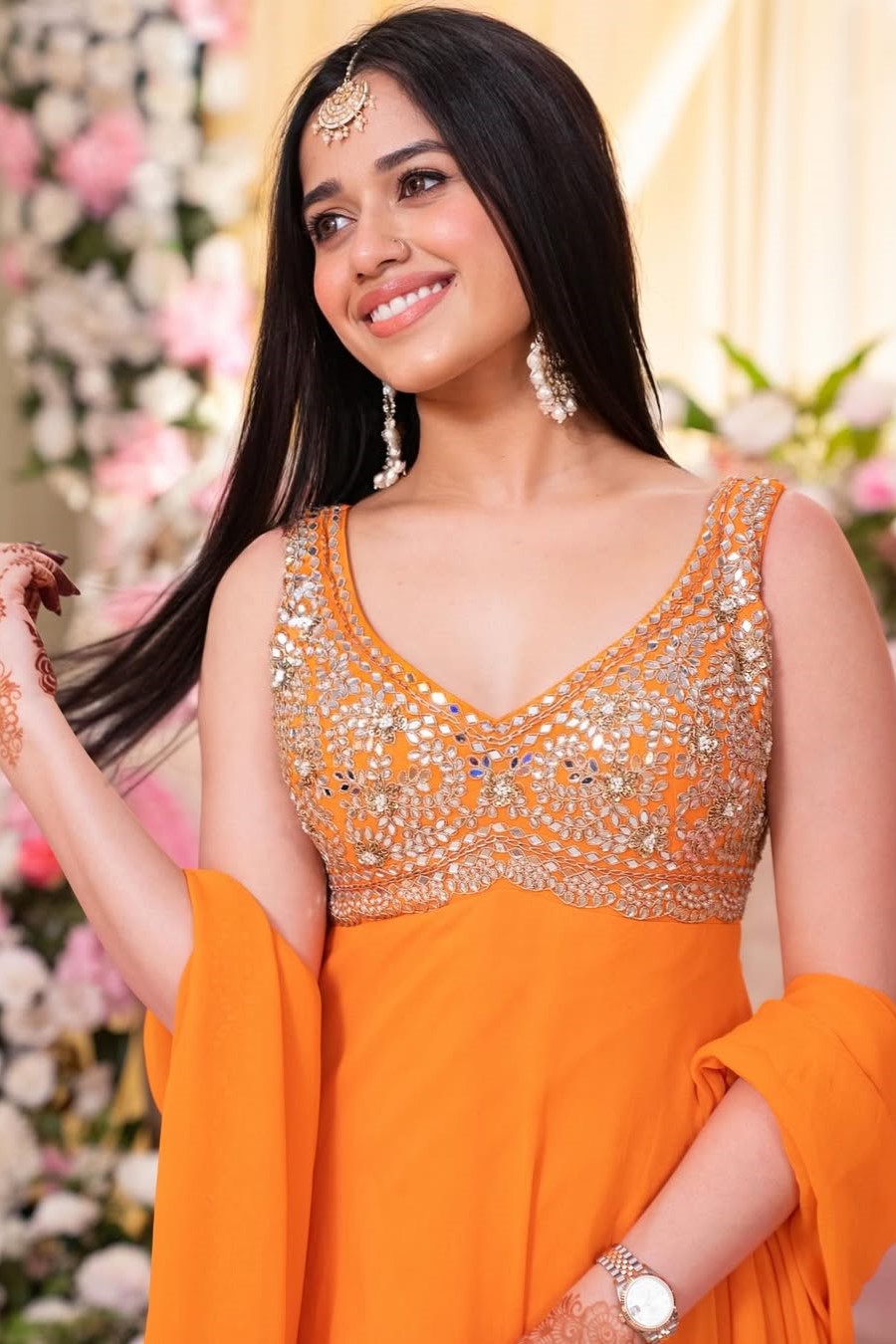 Designer Wear Anarkali Suit - Jannat Zubair Rahmani's Choice