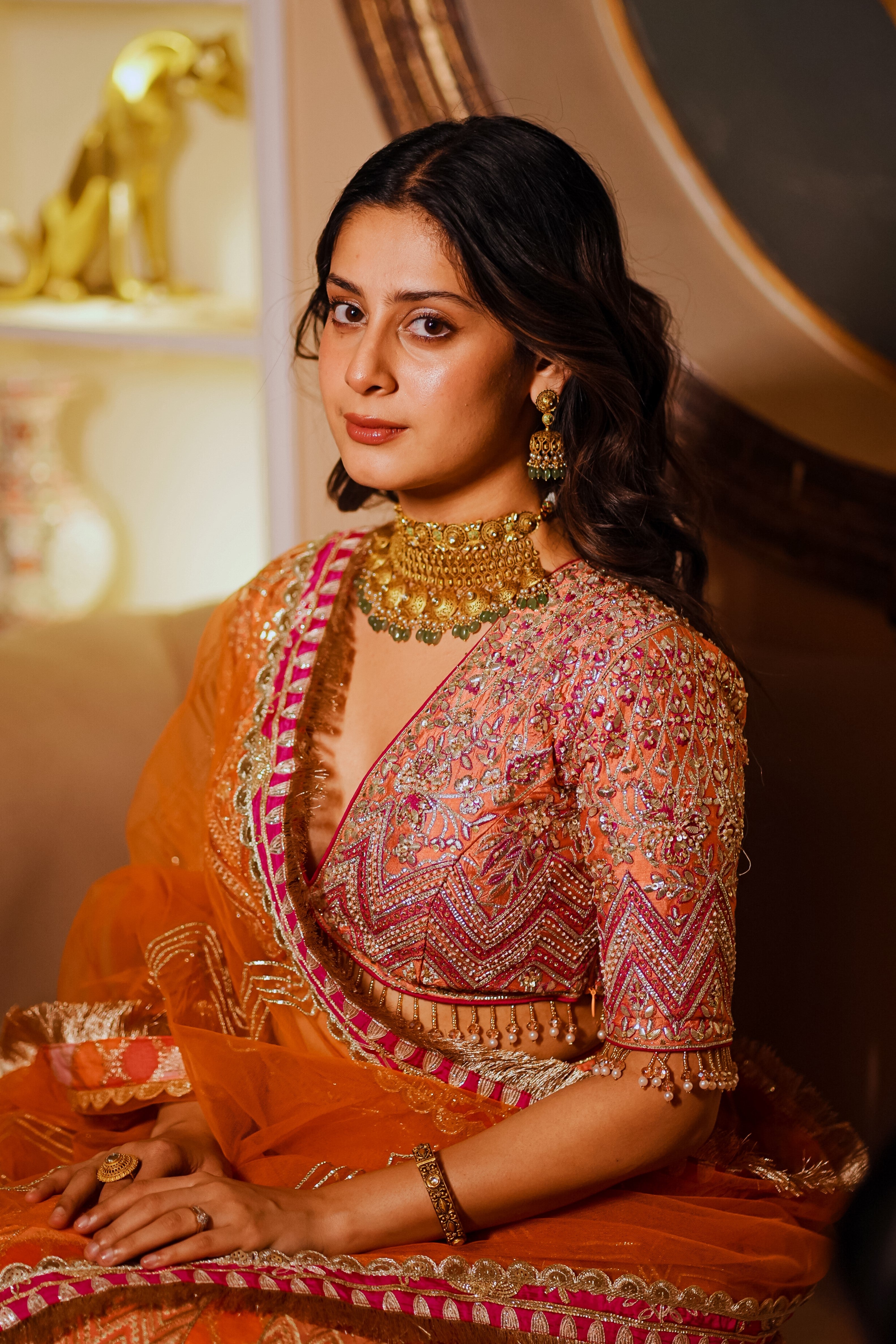 Designer Ombre Banarasi Lehenga - Isha Malviya's Choice