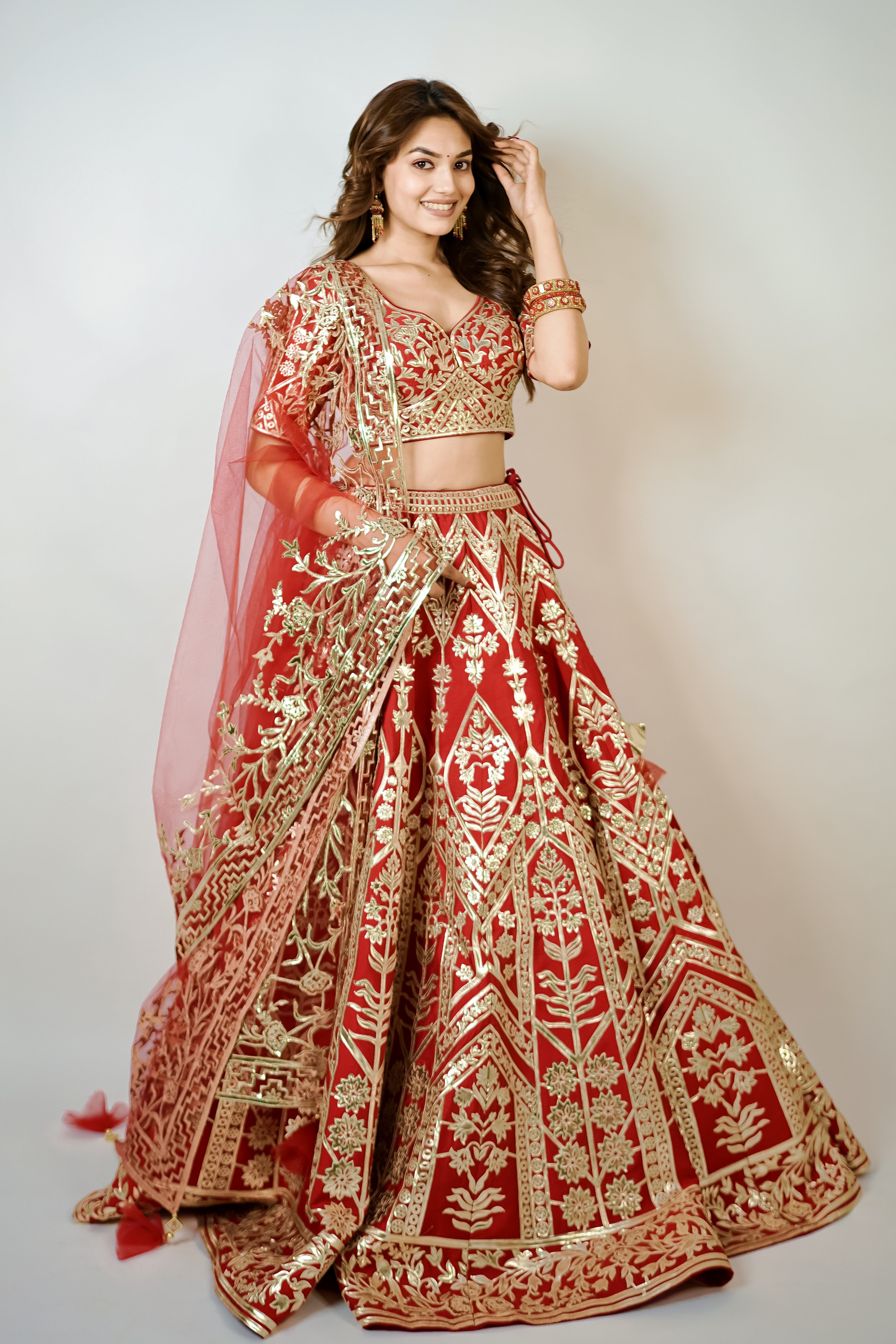 Wedding Wear Bridal Lehenga Set with Dupatta