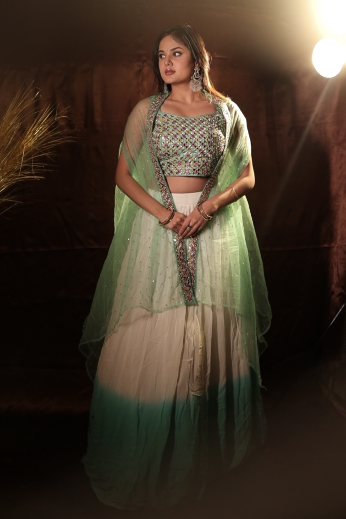 Designer Outfit Indowestern Lehenga - Jasmin Bhasin's Choice