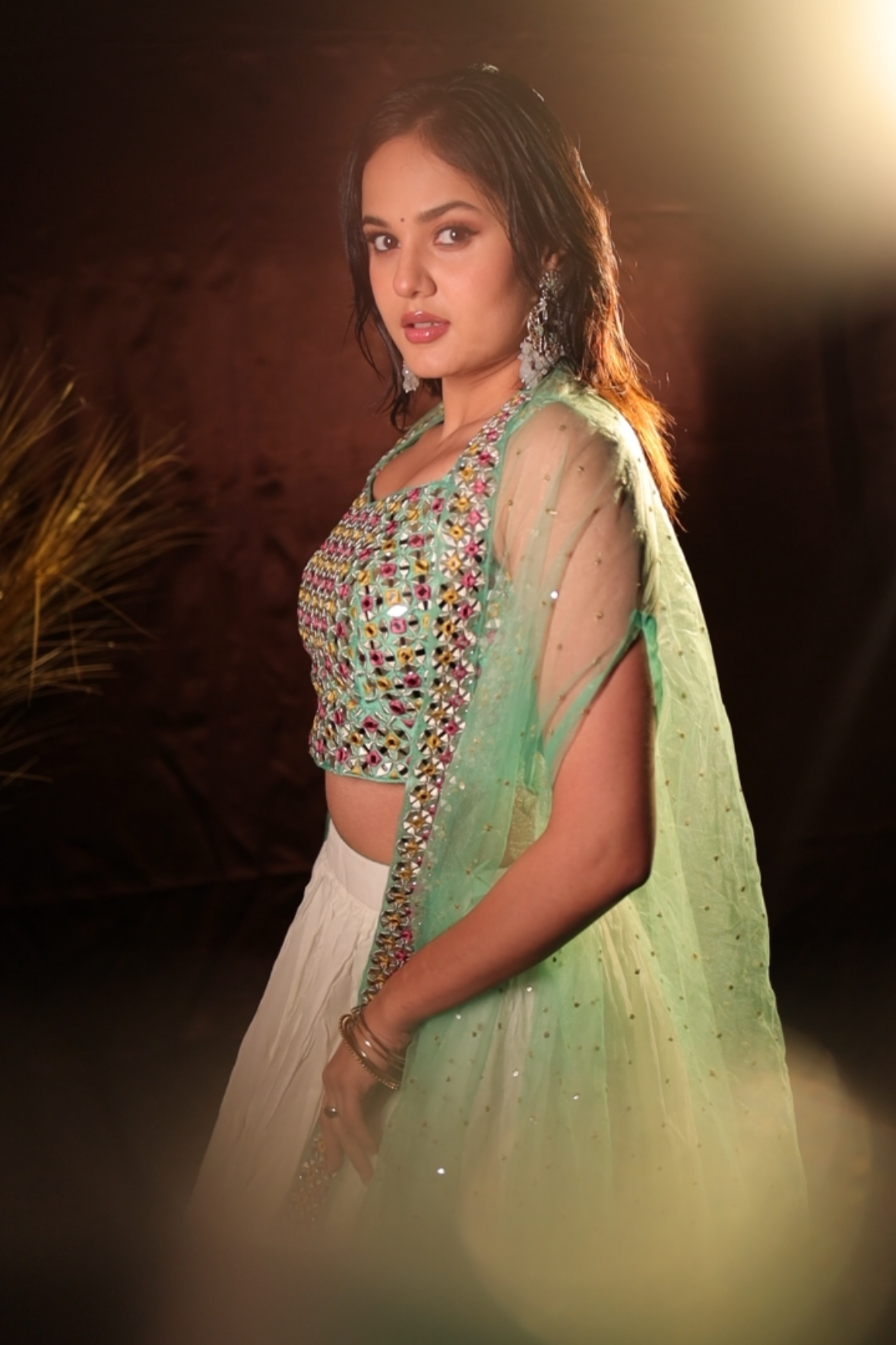 Designer Outfit Indowestern Lehenga - Jasmin Bhasin's Choice