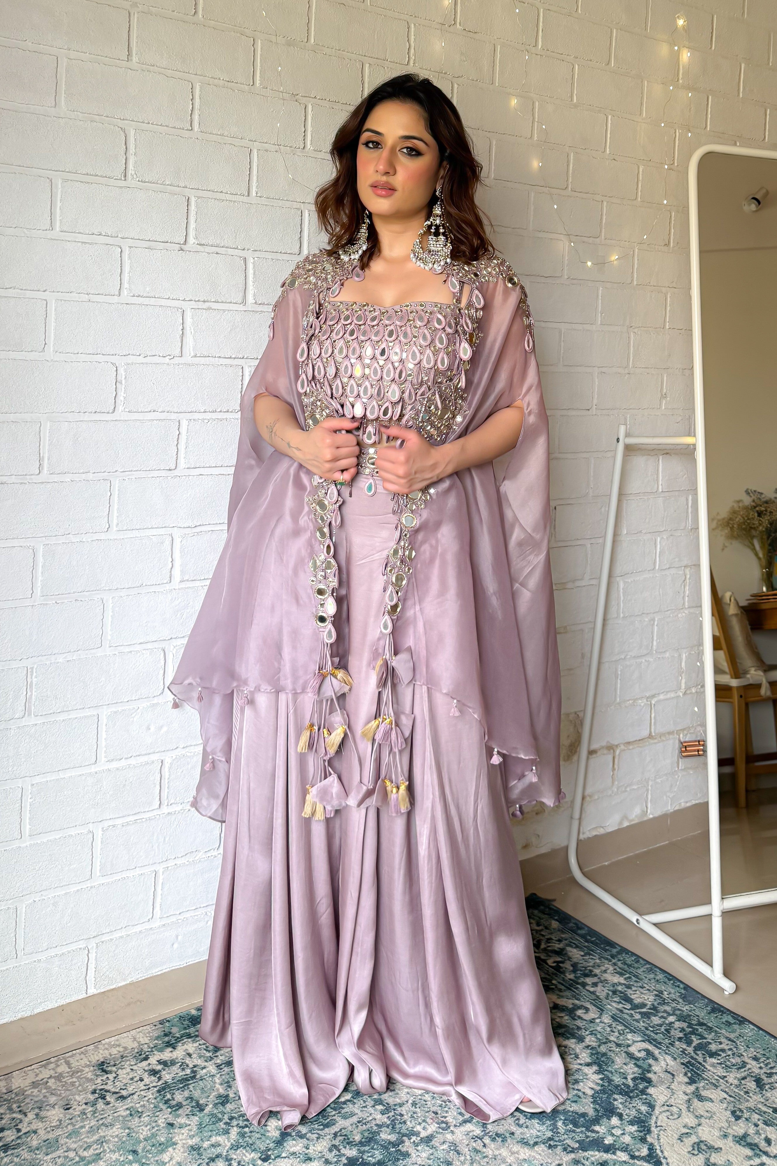 Lavender Luxe: A Dreamy Ethnic Ensemble