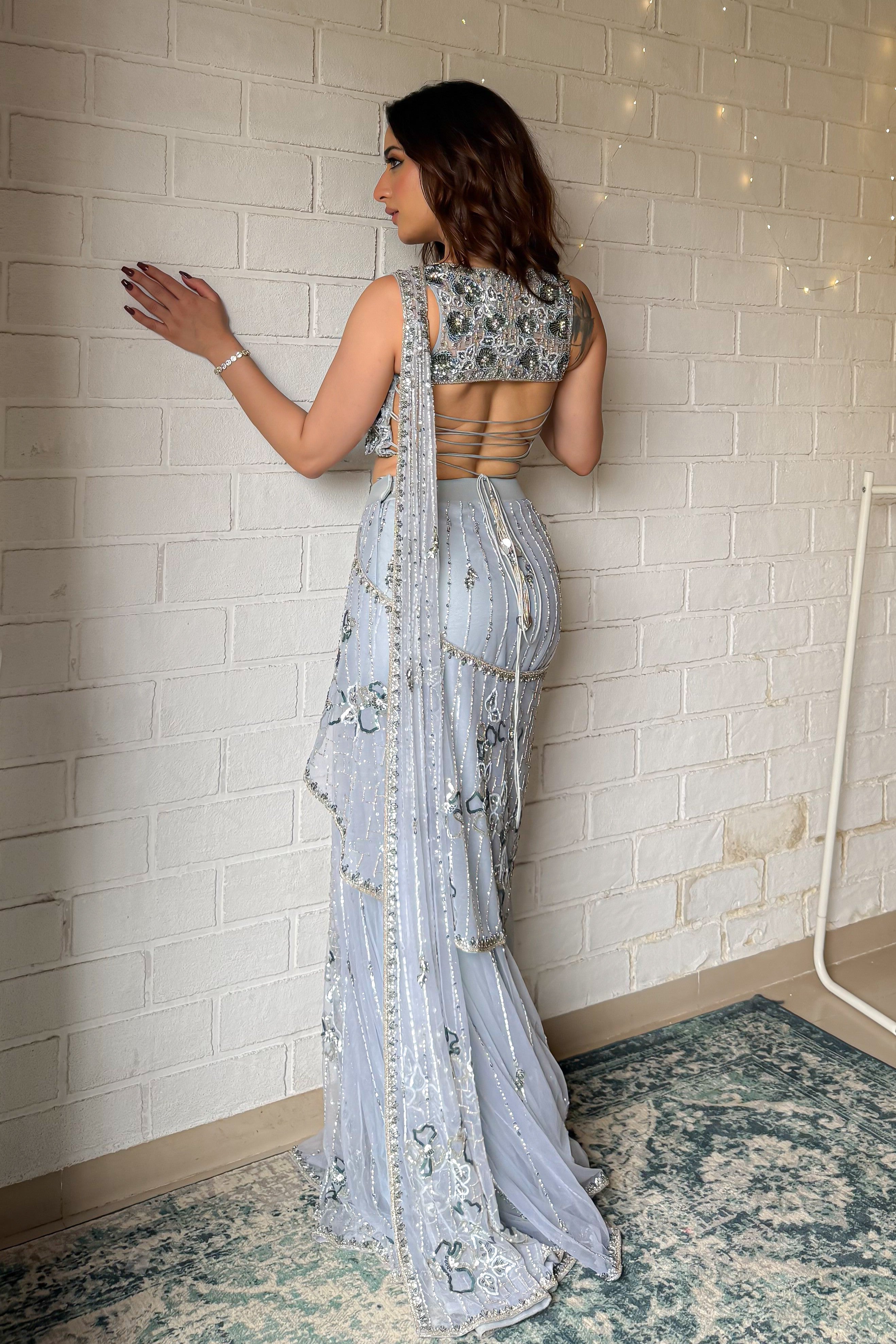 Frost & Flair: A Glamorous Fusion Drape