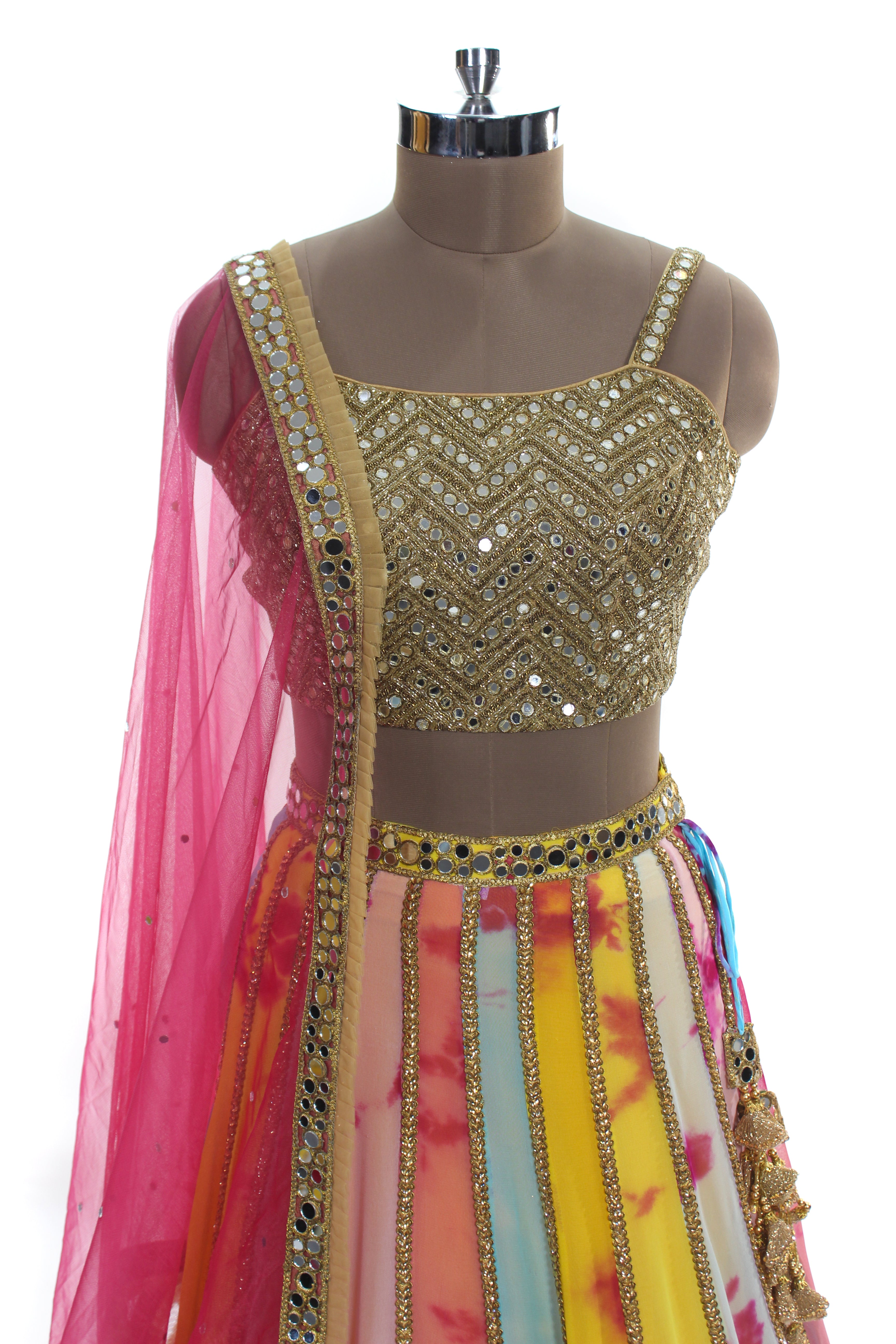 Designer Outfit - Multicolor Lehenga