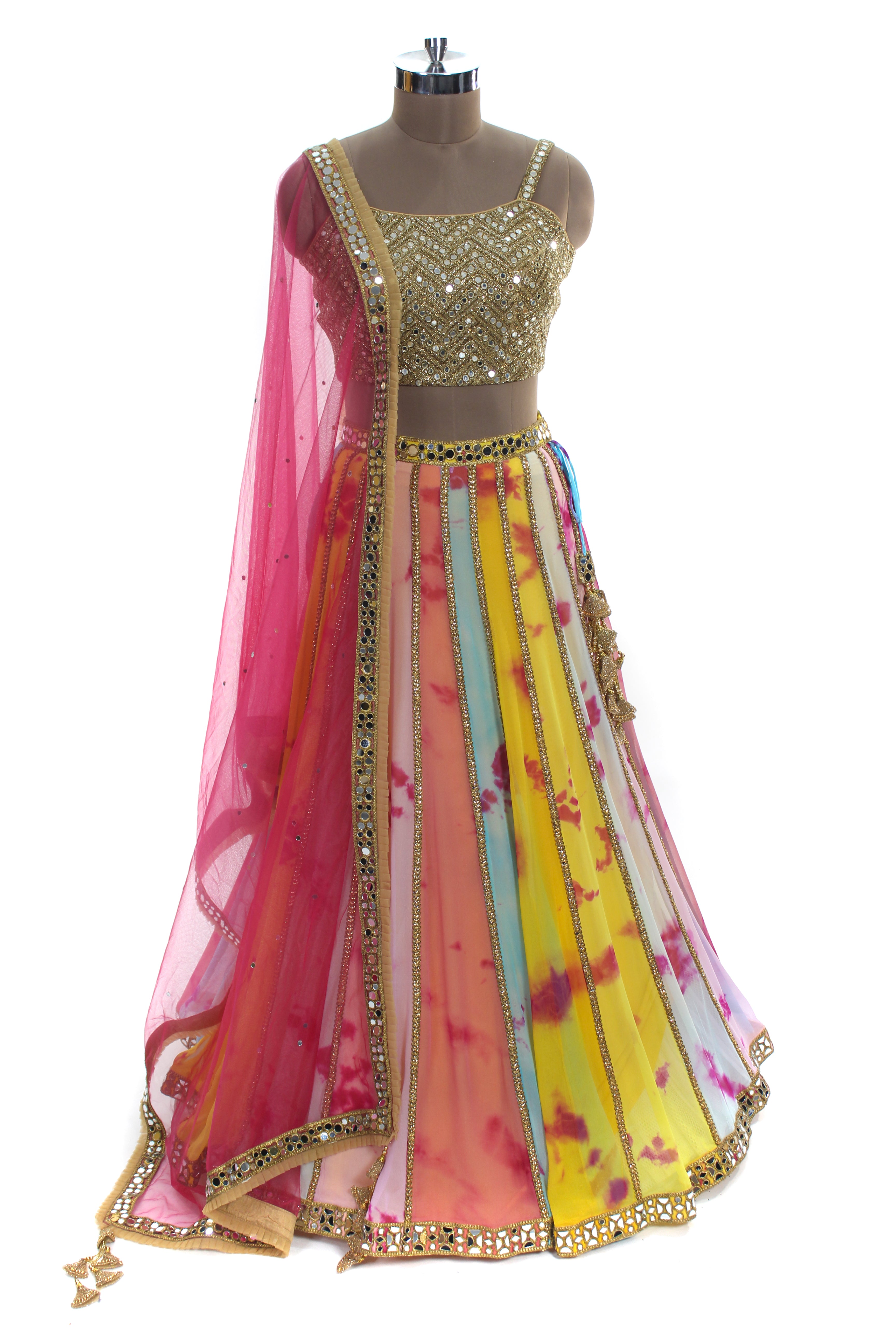 Designer Outfit - Multicolor Lehenga