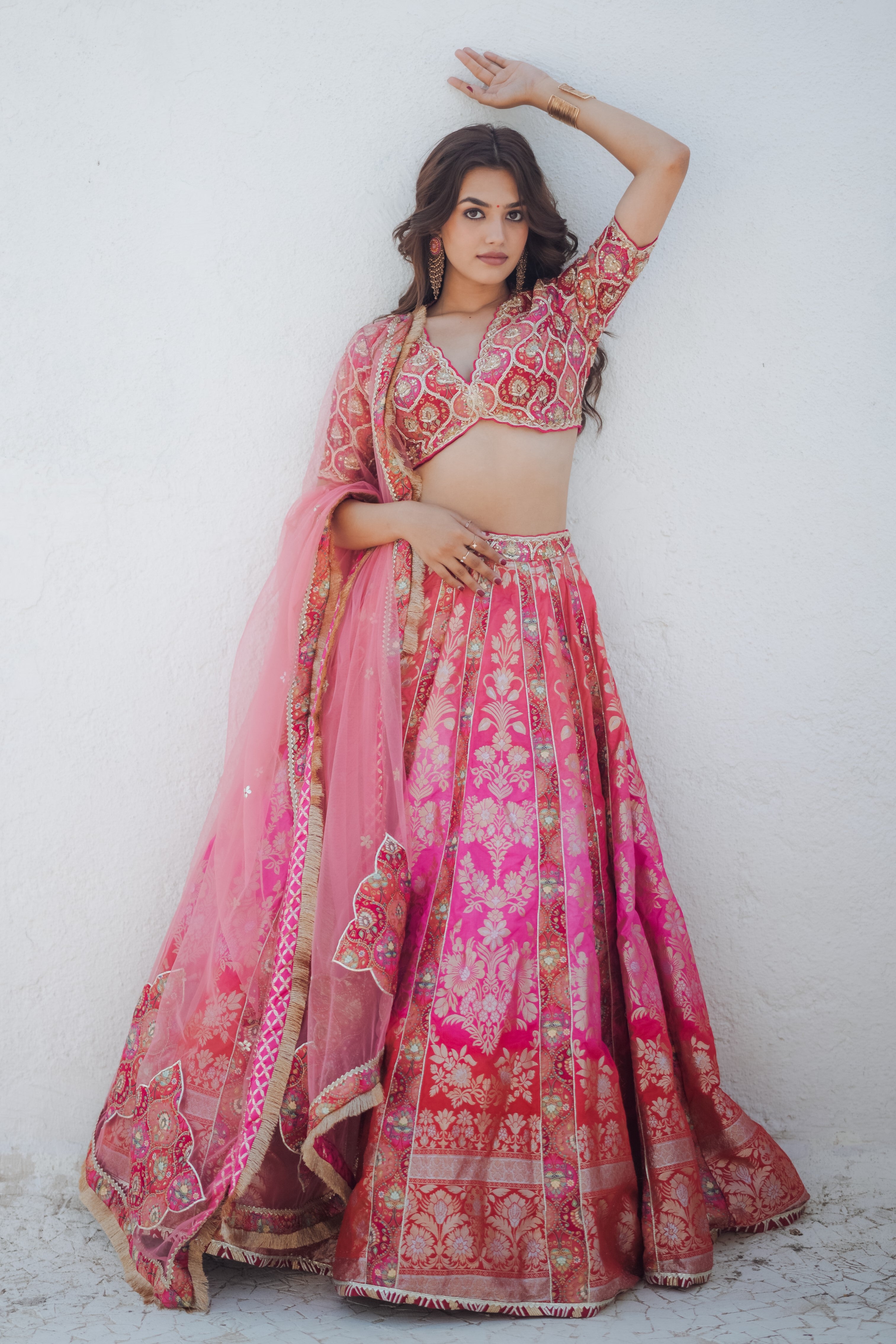 Designer Wear Bridal Lehenga Set