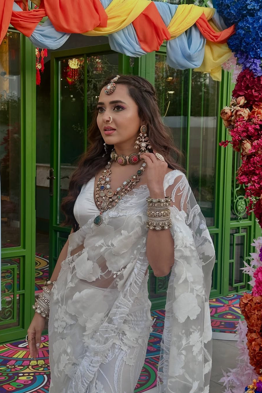 Designer wear saree - Tejasswi Prakash's Choice