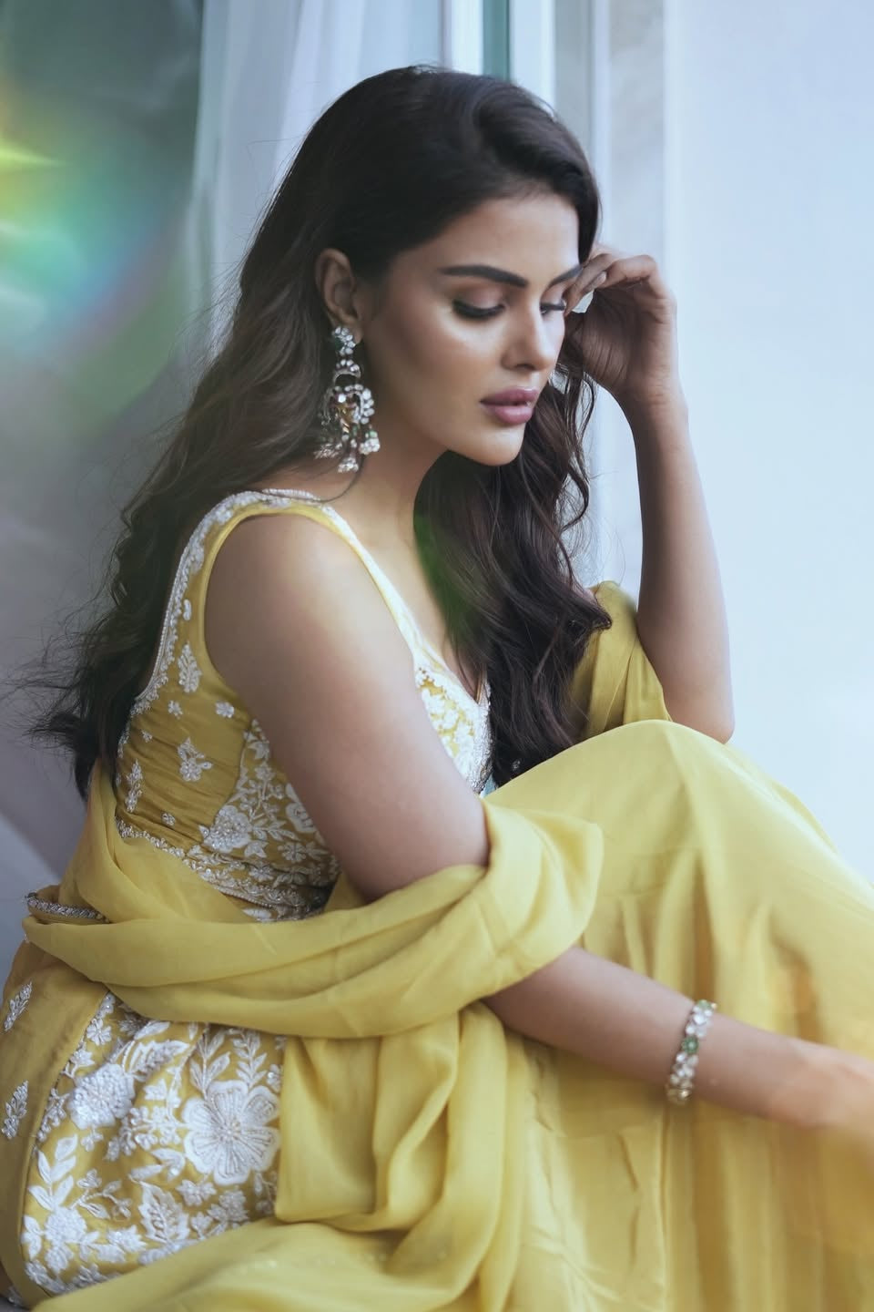 Draped in Sunshine – Priyanka Chahar Choudhary’s Ethereal Look by Aliyana