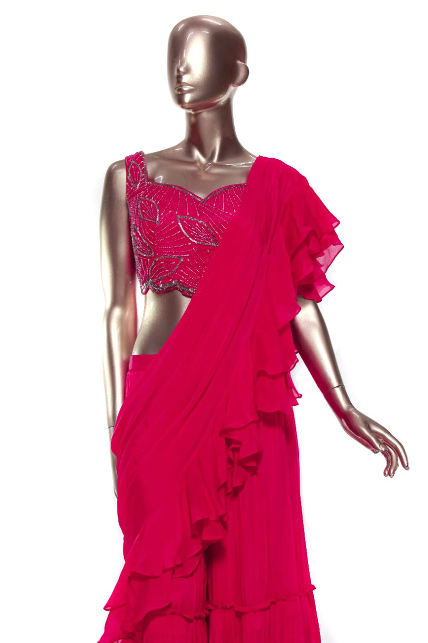 Designer Outfit - Indo Western Sharara -  Amyaela's Choice