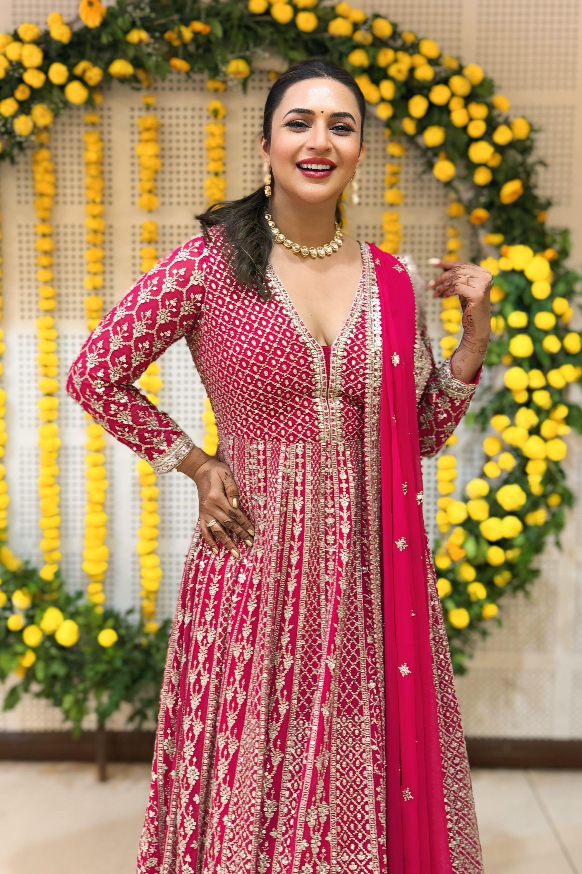 Designer Wear Anarkali Dress - Divyanka Tripathi Dahiya's Choice