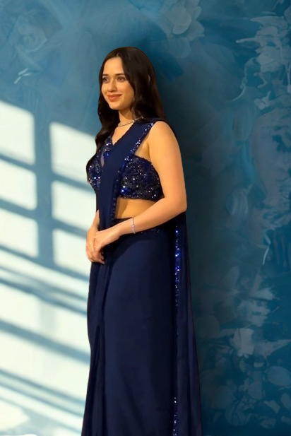 Bold blues, timeless charm – Aliyana Signature Look with Jannat Zubair