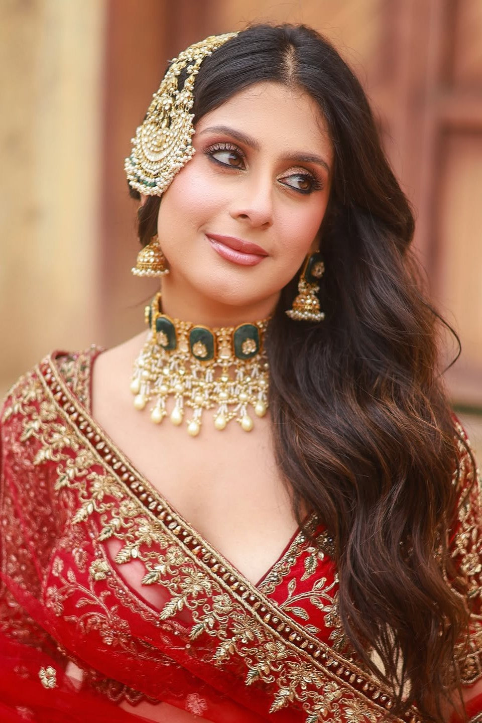 Isha Malviya Draped in Aliyana’s Luxe Vibrant Orange Bridal Lehenga