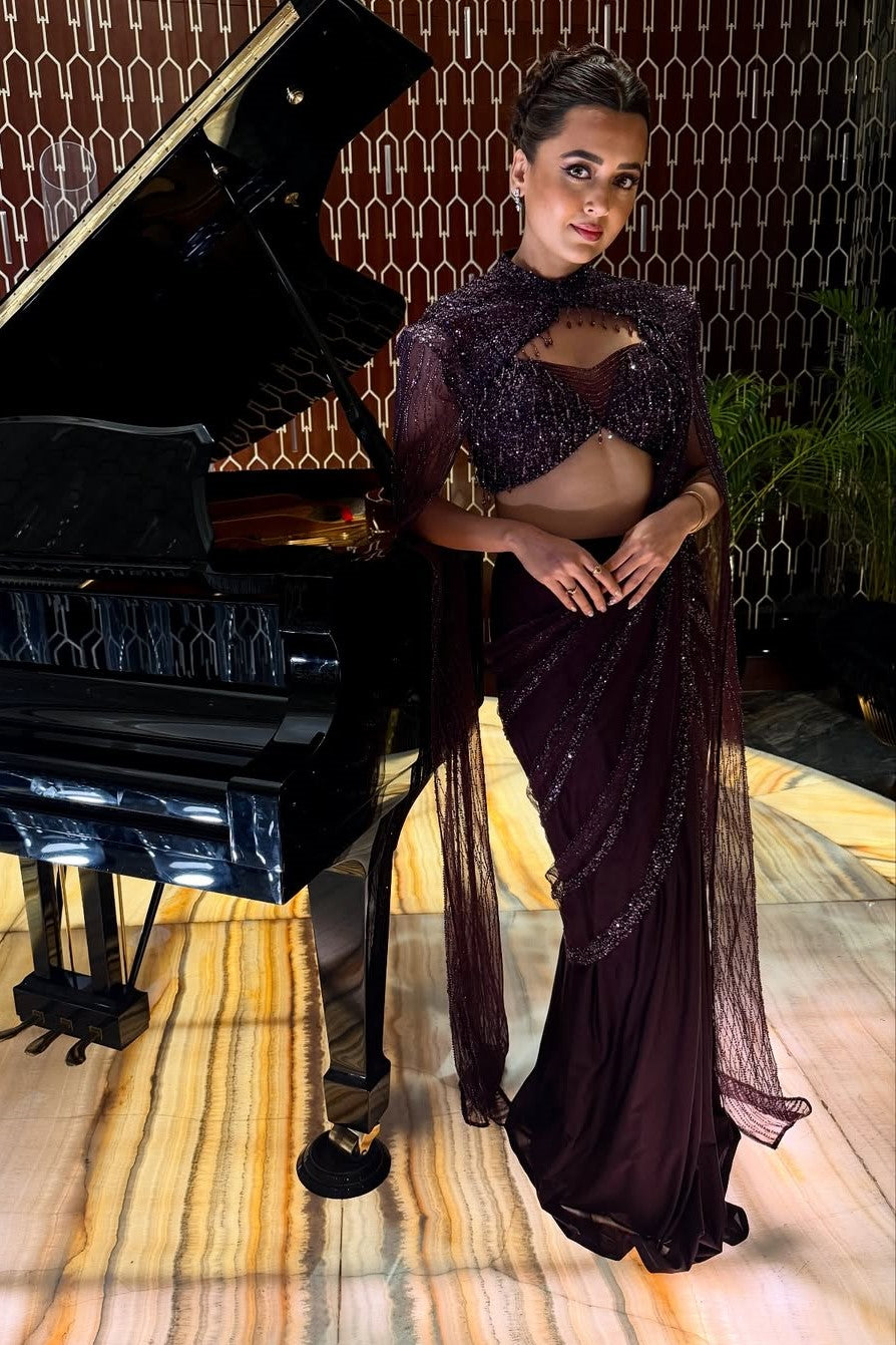 Fusion Wear Saree - Tejasswi Prakash's Choice