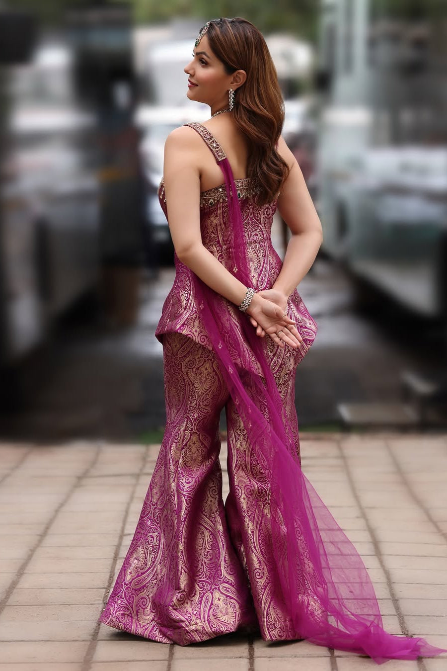 Glamour in Magenta – Rubina Slays Aliyana’s Designer Ensemble