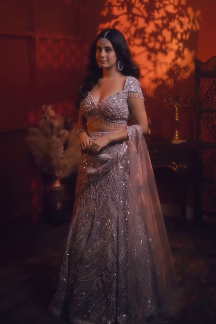 Designer Heavy Embroidered Sequin Work Lehenga Choli - Isha Malviya's Choice