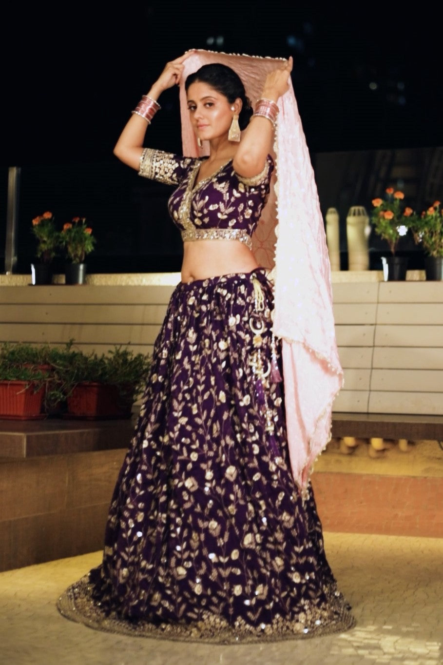 Fabulous Purple Designer Lehenga Choli - Ayesha Singh's Choice