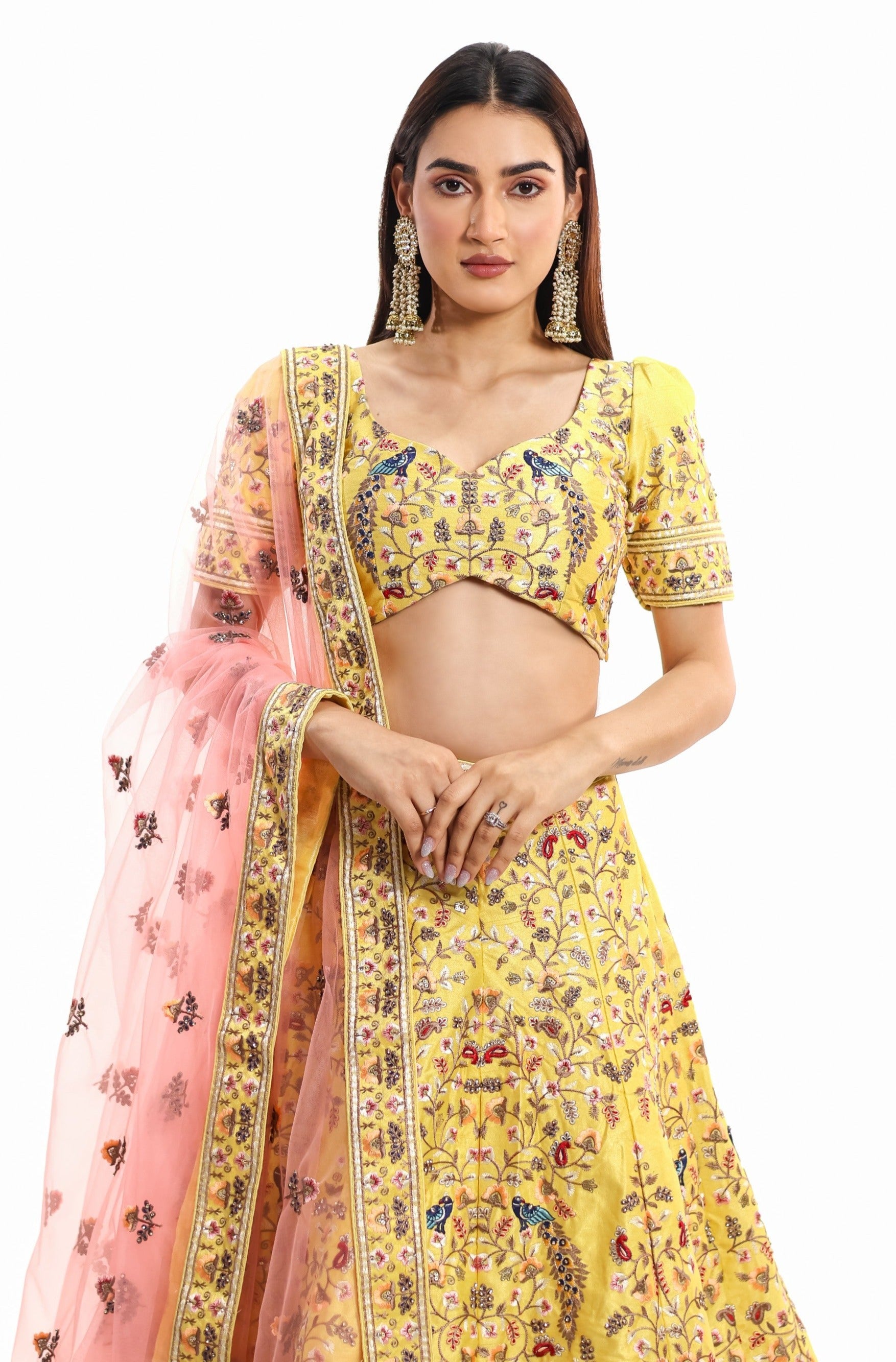 Stunning Mustard Color Lehenga Choli -  Aanchal Munjal‘s Choice