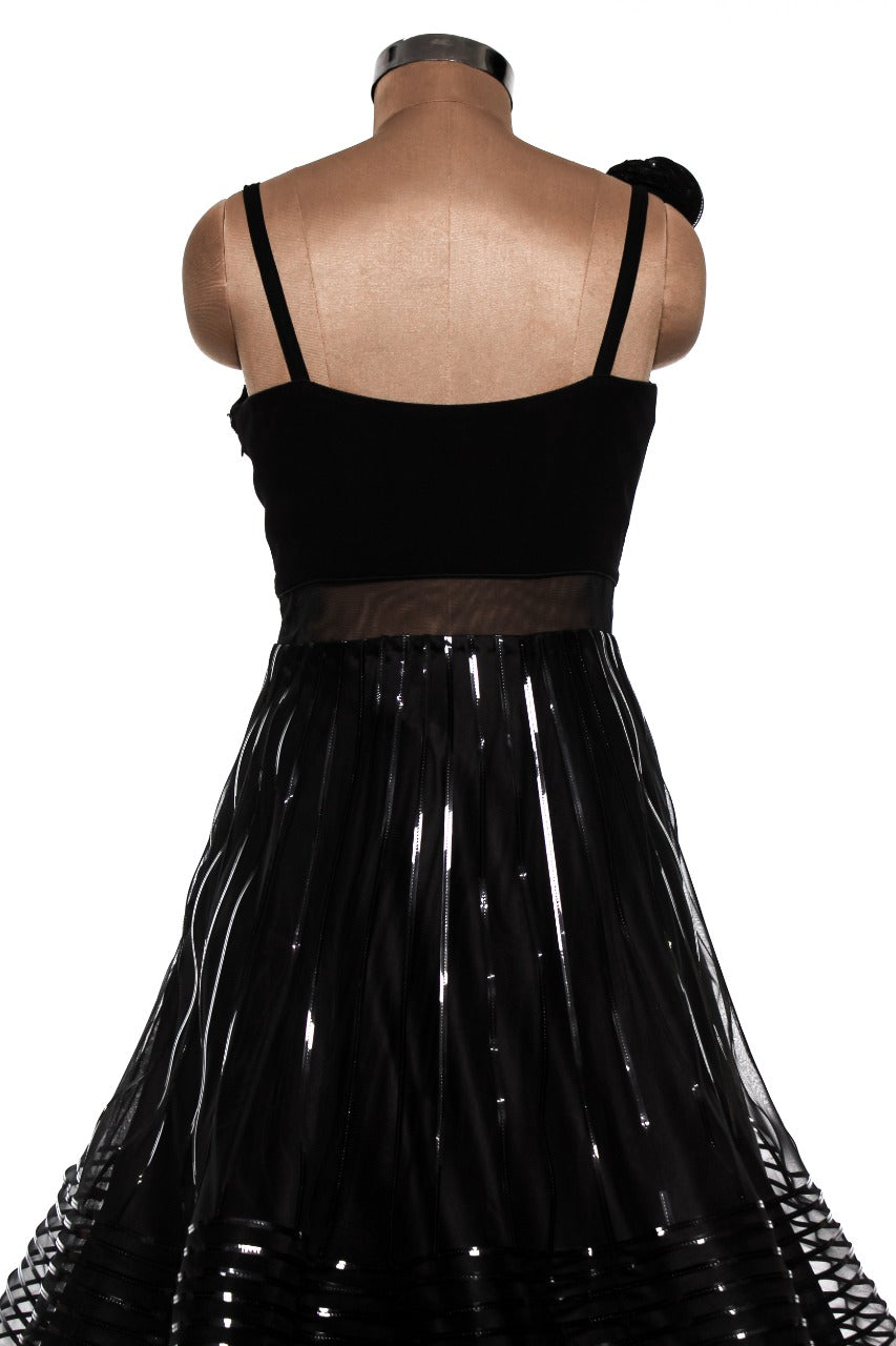 Stylish Black Designer Gown - Manasa Varanasi's Choice