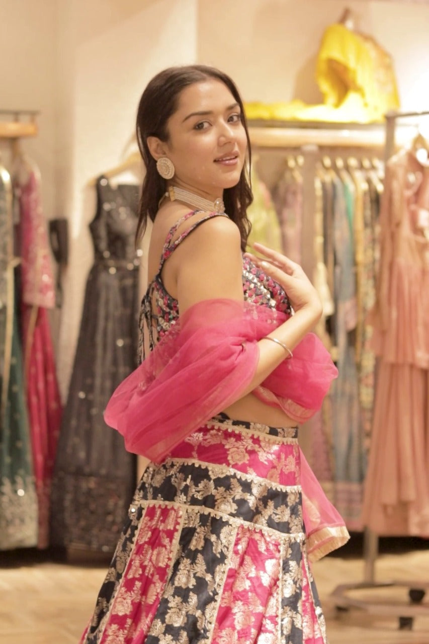 Exclusive Rani Pink Designer Lehenga Choli